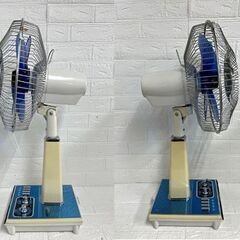 動作確認済み 昭和レトロ 東芝 扇風機 H-30AU 4枚羽根 ブルー 水蓮 TOSHIBA アンティーク デラックスファン ☆ 札幌市 白石店 の画像