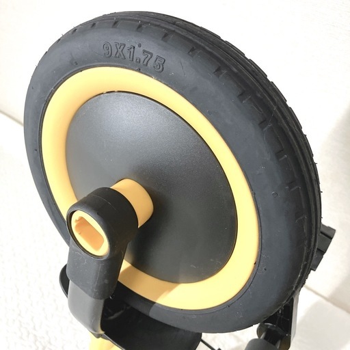 美品】三輪車 バランスバイク イエロー/ブラック 手押し (ちまき