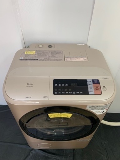 5 日立 12kg ドラム洗濯機 BD-NX120AL 2017年製