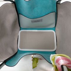 【未使用品】Unbillion ミントグリーン／ベージュ ハンドバッグ＆財布 250707-2Tの画像