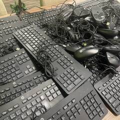 【まとめ売り】キーボード 大量 マウス 大量 中古品 動作未確認 hp パソコン周辺機器. HP HQ TREの画像