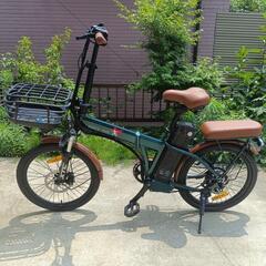 【美品】e-bike 電動アシスト自転車 折りたたみ