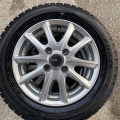 2023年製　155/65/R13 DUNLOP タイヤ　アルミホイール　4本セットの画像