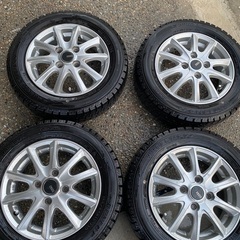 23年製　155/65/R13 DUNLOP タイヤ　アルミホイ...