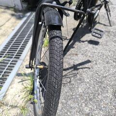 20インチ　外装6段変速　折り畳み自転車　ブラックの画像