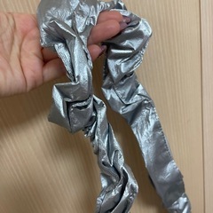 チャオパニック　ギャザー　シルバー　バッグの画像