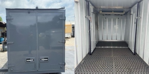 No.850 アルミバン 2ｔ 車  アルミ 箱 バイク 倉庫 トラック コンテナ 米 保管庫 物置 DIY No.850 アルミバン 2t 車 アルミ 箱 バイク 倉庫 トラック コンテナ