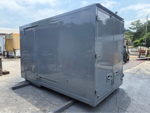 No.873 4t 車 アルミ 箱 バイク 倉庫 トラック コンテナ 米 保管庫