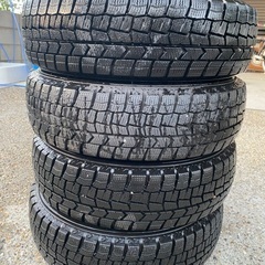 2023年製　155/65/R13 DUNLOP タイヤ　アルミホイール　4本セットの画像