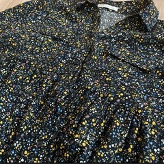 小花柄ワンピース Mの画像