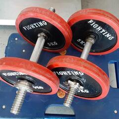 正規激安 ダンベル2個セット ROAD FIGHTING 20kg 0707-011 筋トレ用品店 ウエイトトレーニング