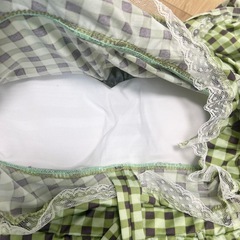 水着上下セット レディース M チェック柄の画像