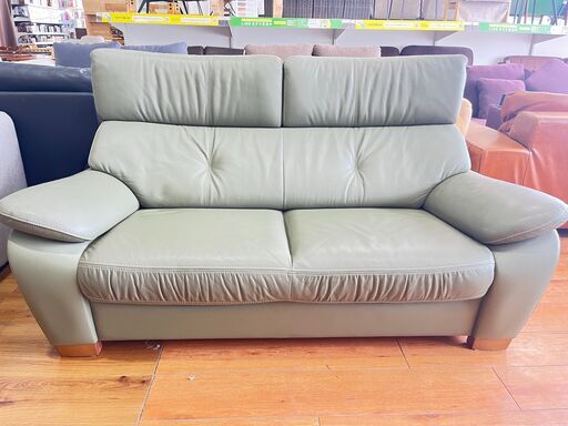 家具 生活家具 karimoku　2人掛けソファー　オリーブ