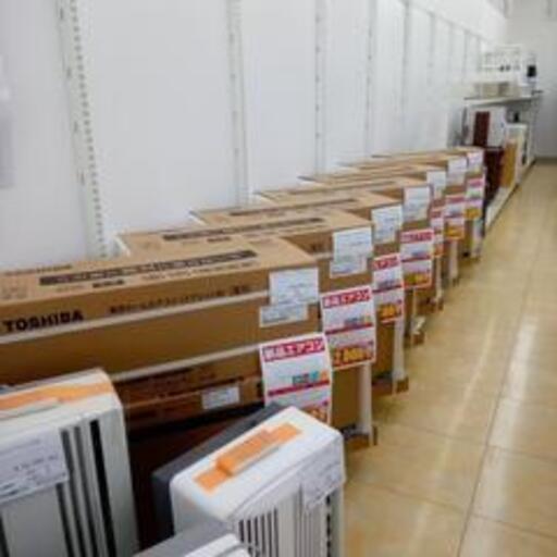 リユースのサカイ太田★ TOSHIBA 工事費込み新品ルームエアコン RAS-2215TL(W) 2.2kw 25年製 OJ9894