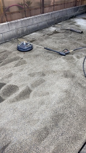 駐車場高圧洗浄❗️