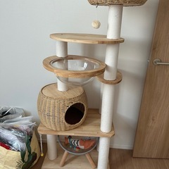 猫タワー　木製 の画像