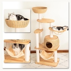 猫タワー　木製 の画像