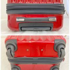 JT601 OUTDOOR キャリーケース 赤 レッド スーツケース 横:約40㎝ 高さ:約65㎝ 奥行:約25㎝ 重量:3.5㎏ 鍵付き ベルトおまけ 中古現状品 現地引き取りのみの画像
