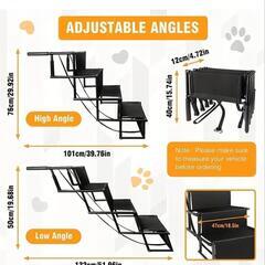アルミ製ペットステップ ブラックの画像