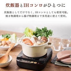 アイリスオーヤマ IH銅炊飯器IH分離、カロリ 一計量可能の画像