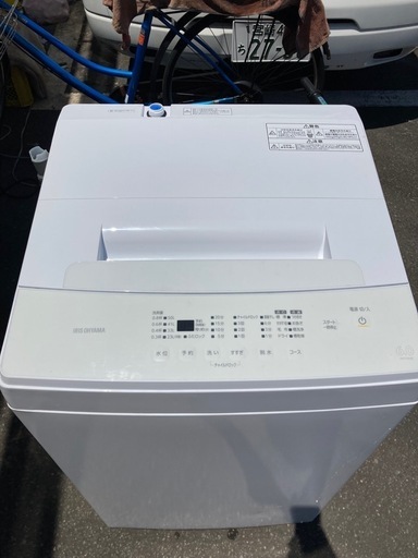 送料無料 アイリスオーヤマ 全自動電気洗濯機 IAW-T606-W 2025年製 アイリスオーヤマ 全自動洗濯機 6.0kg IAW-T606-W ホワイト