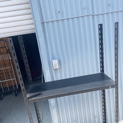 スチールラック 黒 中古品 棚 棚板2枚 の画像