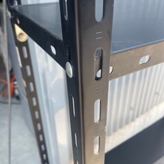 スチールラック 黒 中古品 棚 棚板2枚 の画像