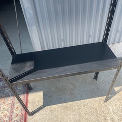 スチールラック 黒 中古品 棚 棚板2枚 の画像