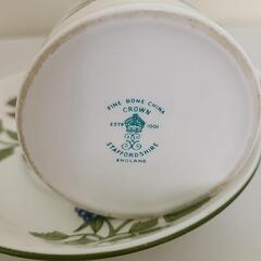 【 Crown Staffordshire】 Hampton ティカップ&ソーサーの画像