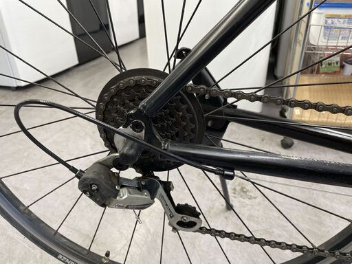 THIRDBIKES クロスバイク 700×28C ブラック 黒 6段変速 スタンド付き