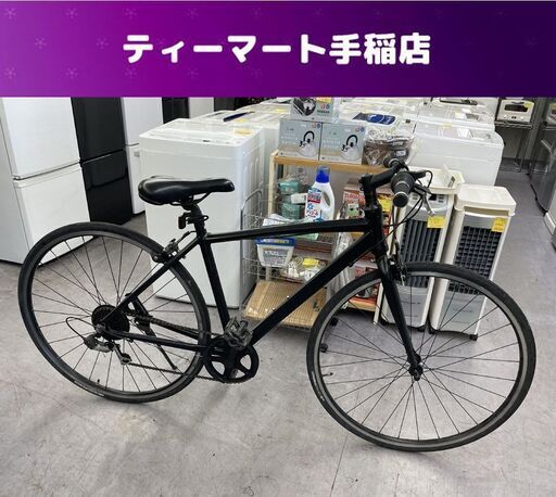 THIRDBIKES クロスバイク 700×28C ブラック 黒 ６段変速 スタンド付き 自転車 サードバイクス 札幌市手稲区