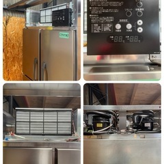 C(7359) 直接引き取り限定!! ホシザキ 業務用 冷凍冷蔵庫 HRF-90ZF 2018年製 縦型 2凍2蔵 132kg 100V 50/60Hz 厨房機器 飲食店 店舗用 大阪の画像