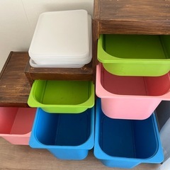 7月21日まで＊IKEA＊イケア＊トロファスト＊引き出し付き＊おもちゃ箱＊棚＊収納＊子供＊育児の画像