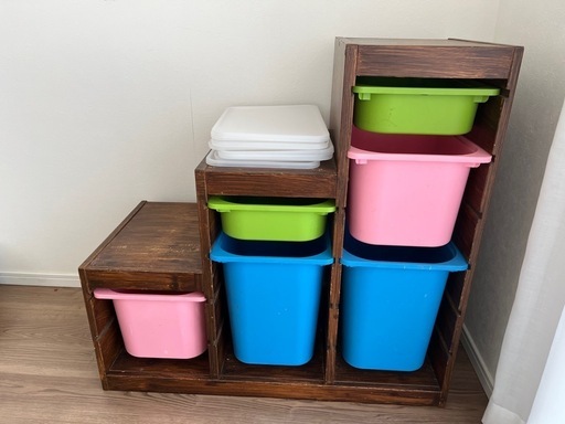 イケア IKEA TROFAST トロファスト メッシュ収納ボックス M