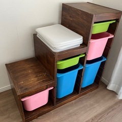 7月21日まで＊IKEA＊イケア＊トロファスト＊引き出し付き＊おもちゃ箱＊棚＊収納＊子供＊育児の画像