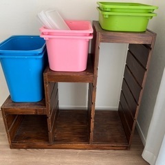 7月21日まで＊IKEA＊イケア＊トロファスト＊引き出し付き＊おもちゃ箱＊棚＊収納＊子供＊育児の画像