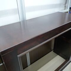 詳細不明 北海道民芸家具 木製 横幅 約91cm 焼印あり 中古 苫小牧西店の画像