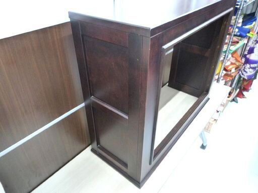 詳細不明 北海道民芸家具 木製 横幅 約91cm 焼印あり 中古 苫小牧西店