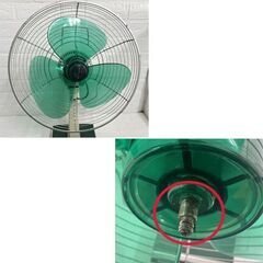 動作確認済み 昭和レトロ サンヨー 扇風機 EF-6DA 3枚羽根 グリーン SANYO アンティーク ☆ 札幌市 白石店 の画像