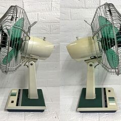 動作確認済み 昭和レトロ サンヨー 扇風機 EF-6DA 3枚羽根 グリーン SANYO アンティーク ☆ 札幌市 白石店 の画像