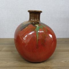 陶芸品　小石原焼風 花瓶【管理番号87】の画像