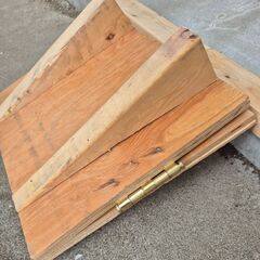 手作り木製段差解消スロープの画像
