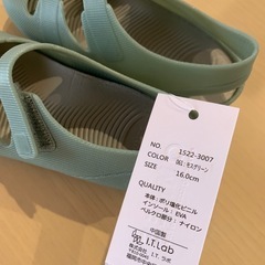 新品　サンダル16センチの画像