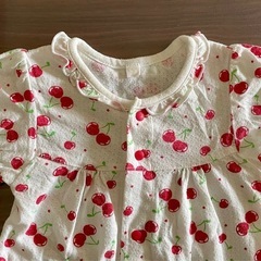 70cm 半袖ベビーロンパース2枚セットの画像