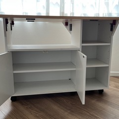 カウンターテーブル＊テーブル＊キッチンカウンター＊キッチンボード＊カウンター＊収納＊机＊伸縮の画像