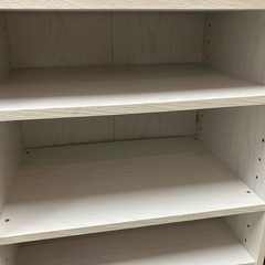 2507-175 カラーボックス ホワイト キズ汚れ有りの画像