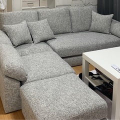 【取引済】L字ソファ 3人掛け