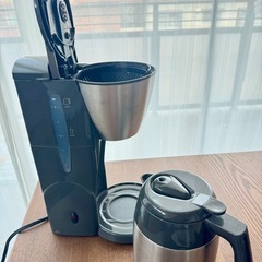 【あげます】アイスコーヒーも作れる！メリタ コーヒーメーカー＆電動ミルセットの画像