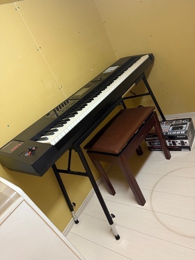 お気にいる Roland FA-08 (oi シンセサイザー美品可動品アンプイス台付き 鍵盤楽器