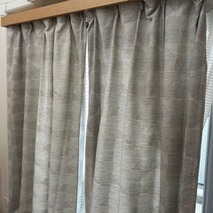 【unico/ウニコ】ドレープカーテン丈200cm幅100cm2...